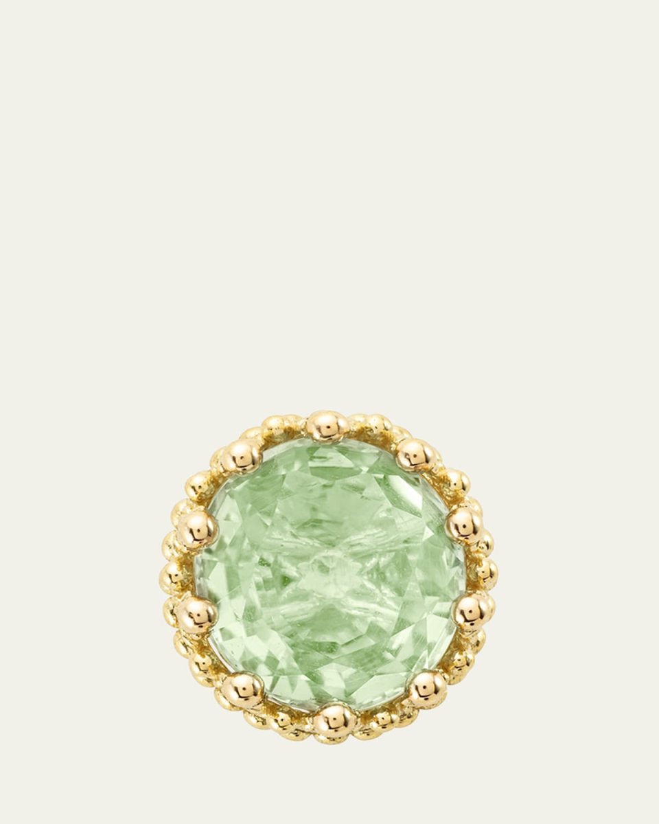 Pierreries 18K Yellow Gold Parasolite Stud Earring, Single